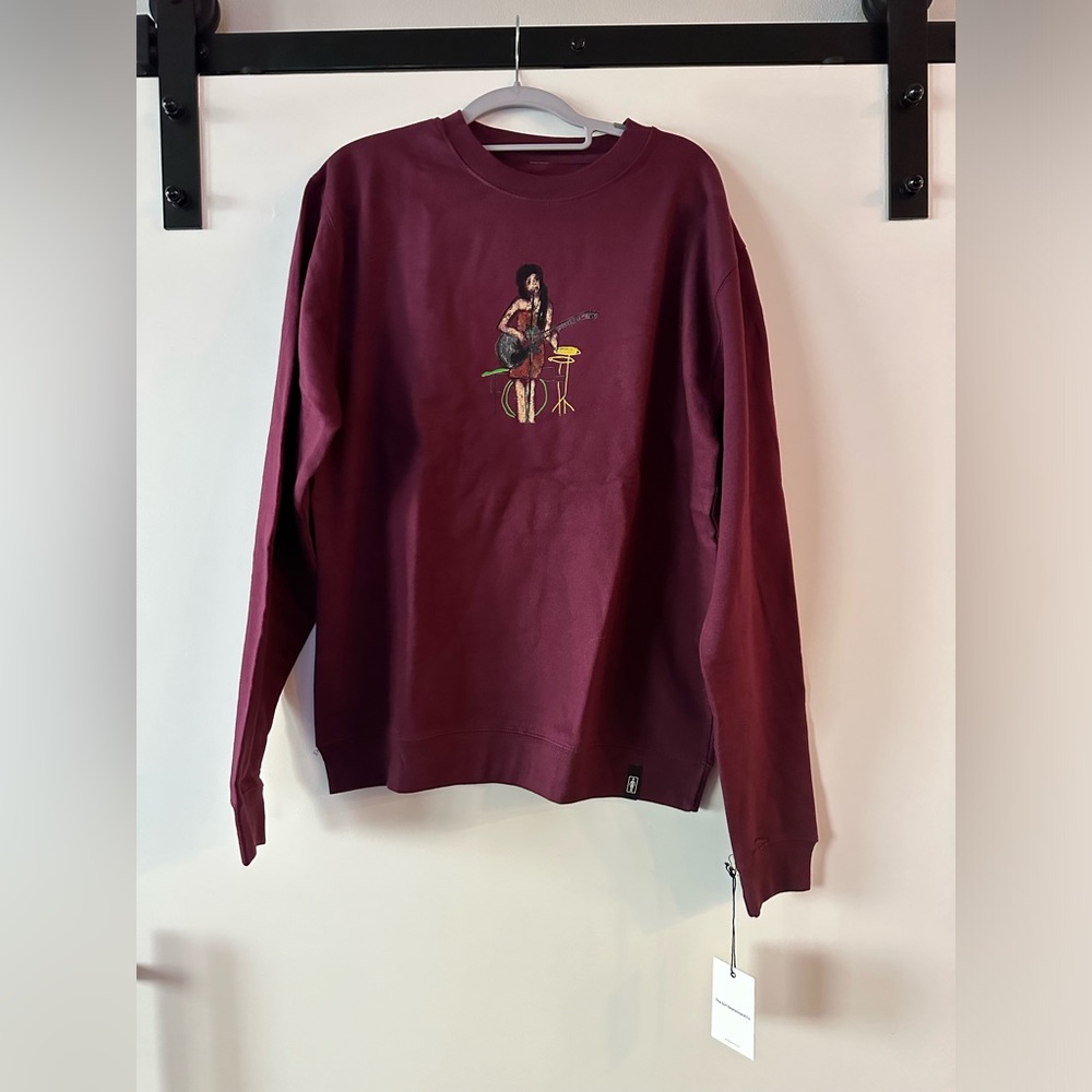 Girl Cherry Crewneck Sweatshirt Size Medium